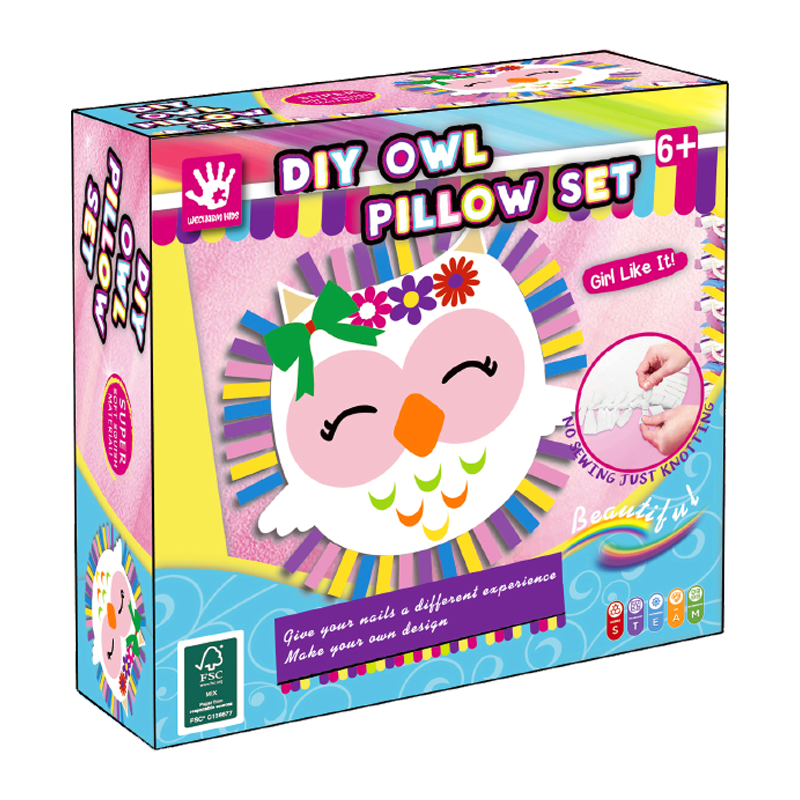 Diy Owl Pillow Knitting Toy Kit Set