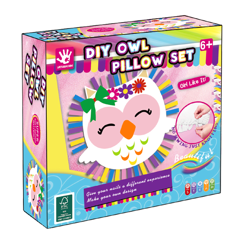 Diy Owl Pillow Knitting Toy Kit Set