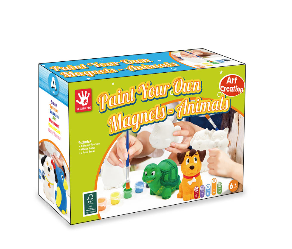 Paint Your Own Magnels-Animals Toy Kit